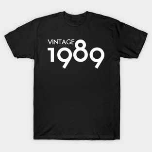 Vintage 1989 Gift 31st Birthday Party T-Shirt